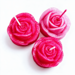 Pink Rose Floating Candle