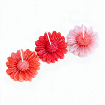 Readymade Daisy Flower Scented 3 Pcs Candle